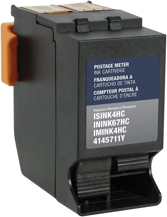 Clover imaging group Clover Replacement Postage Meter Cartridge for Quadient Hasler ISINK4HC, IMINK4HC, 4145711Y, ININK67HC | Red