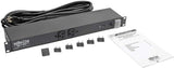 Tripp Lite 12 Outlet Isobar Rackmount PDU, 15A Surge Protected Power Strip, 15ft Cord, 5-15P, &amp; $25K INSURANCE (ISOBAR12ULTRA), Grey 15A + Isobar Surge Protection Single