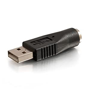 C2g/ cables to go C2G 27277 USB Male to PS/2 Female Adapter, Black USB Male to Female Adapter