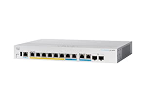 Cisco Business CBS350-8MGP-2X Managed Switch | 2 Port 2.5GE | 6 Port GE | PoE | 2x10G Combo | Limited Lifetime Hardware Warranty (CBS350-8MGP-2X-NA) 2-port 2.5GE / 6-port GE / PoE+ / 124W / 2 x multi-gigabit uplinks