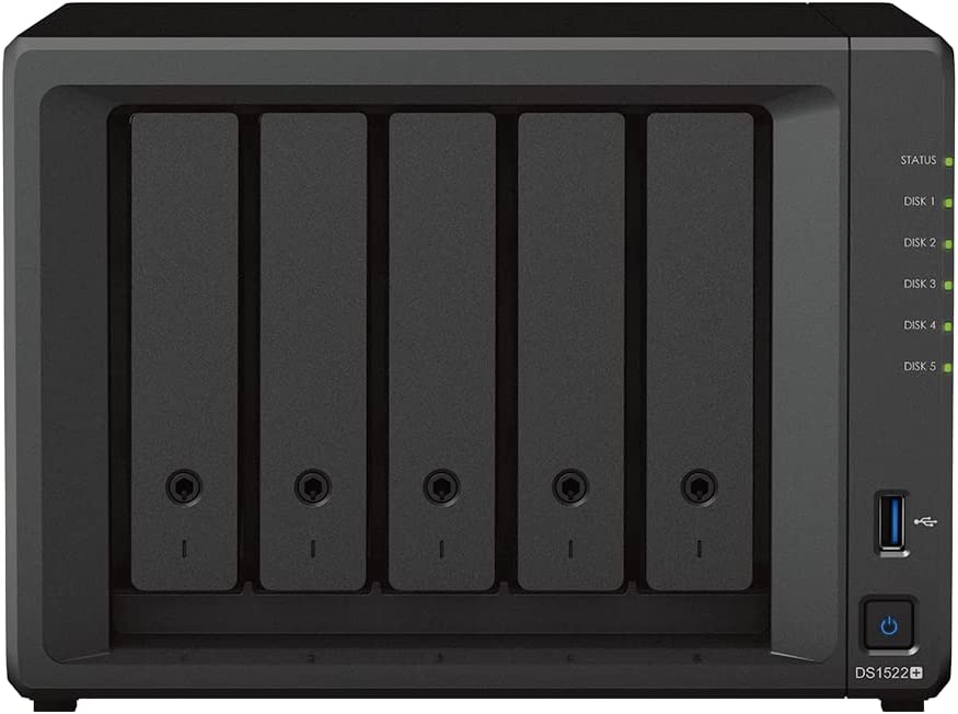 Synology 5-Bay DiskStation DS1522+ (Diskless) 5-bay; 8GB DDR4 DS1522+