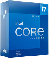 Intel Core i7-12700KF Desktop Processor 12 (8P+4E) Cores up to 5.0 GHz Unlocked  LGA1700 600 Series Chipset 125W Processor Only