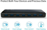 TP-Link Powered USB Hub 3.0 with 7 USB 3.0 Data Ports and 2 Smart Charging USB Ports. Compatible with Windows, Mac, Chrome &amp; Linux OS, with Power On/Off Button, 12V/4A Power Adapter(UH720)