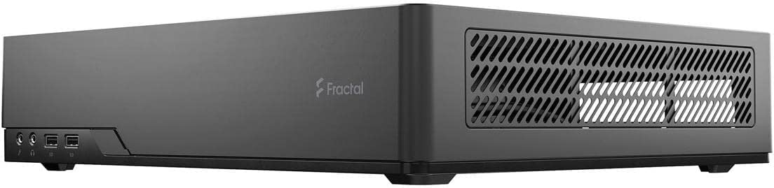 Fractal Design Node 202 Black Mini-ITX Slim Profile Compact Small Form Factor Computer Case with PCIE 3.0 Riser Card and Anode SFX Bronze 450w PSU