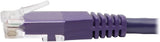 Tripp Lite N200-015-PU Cat6 Cat5e Gigabit Molded Patch Cable RJ45mm 550MHz Purple 15' 15' 15 ft. Purple