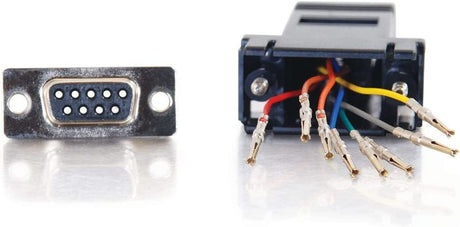 C2g/ cables to go C2G 02943 RJ45 to DB9 Female Serial RS232 Modular Adapter, Black