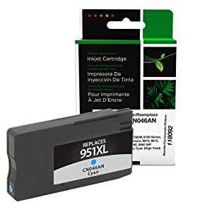 Clover imaging group CLOVER Remanufactured Ink Cartridge Replacement for HP CN046AN (HP 951XL) | Cyan | High Yield