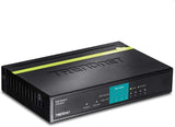 TRENDnet 8-Port 10/100Mbps PoE Switch, 4 x 10/100 Ports, 4 x 10/100 PoE Ports, 30W PoE Power Budget, 1.6 Gbps Switching Capacity, 802.3af, Lifetime Protection, Black, TPE-S44