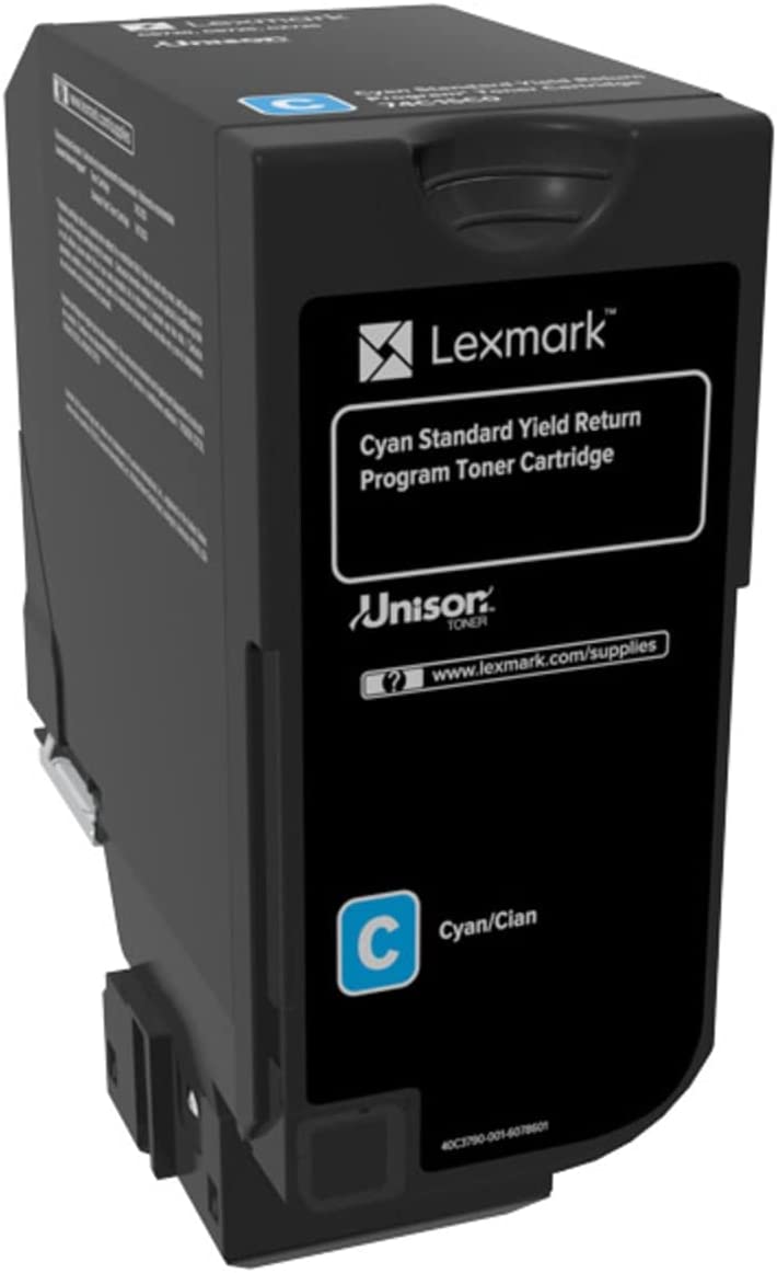 Lexmark 74C1SC0 Unison Toner Cartridge, Cyan