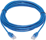 Tripp Lite Cat6a 10G Ethernet Cable, Snagless Molded Slim UTP Network Patch Cable (RJ45 M/M), Blue, 15 ft. (N261-S15-BL) Blue 15-ft.