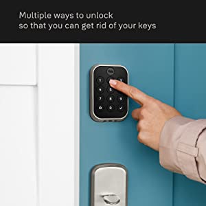 Yale Assure Lock 2 Key-Free Keypad with Wi-Fi in Black Suede Black Key-Free Push Button Wi-Fi