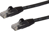 StarTech.com 35ft CAT6 Ethernet Cable - Black CAT 6 Gigabit Ethernet Wire -650MHz 100W PoE RJ45 UTP Network/Patch Cord Snagless w/Strain Relief Fluke Tested/Wiring is UL Certified/TIA (N6PATCH35BK) Black 35 ft / 10.6 m 1 Pack