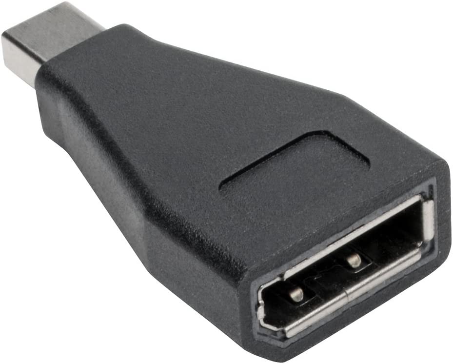 Tripp Lite Mini DisplayPort to DisplayPort Compact Adapter Video Converter M/F 1080p @ 60Hz, mDP to DP (P139-000-DP) Direct Plug-In Mini DP