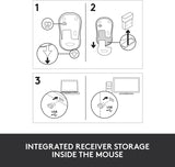 Logitech M185 Wireless Mouse, 2.4GHz with USB Mini Receiver, 12-Month Battery Life, 1000 DPI Optical Tracking, Ambidextrous, Compatible with PC, Mac, Laptop - Black Black Mouse