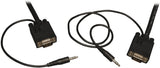 Tripp Lite VGA Coax Monitor Cable with audio, High Resolution cable with RGB coax (HD15 and 3.5mm M/M) 15-ft.(P504-015) 15 feet