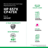 Clover imaging group Clover Remanufactured Toner Cartridge Replacement for HP CF473X (HP 657X) High Yield | Magenta