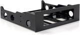 StarTech.com 3.5" to 5.25" Front Bay Adapter - Mount 3.5" HDD in 5.25" Bay - Hard Drive Mounting Bracket w/ Mounting Screws (BRACKETFDBK) 1x3.5" Bay 1x3.5" Drive (Front Bay Adapter)