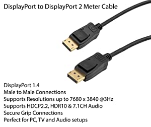 VisionTek DisplayPort 1.4 (M/M) 2M Cable (901291)