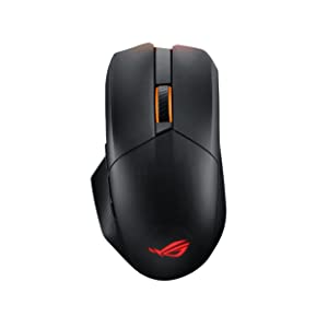 ASUS ROG Chakram X Origin Gaming Mouse, Tri-Mode connectivity (2.4GHz RF, Bluetooth, Wired), 36000 DPI Sensor, 11 programmable Buttons, Detachable Joystick, Paracord Cable, Black