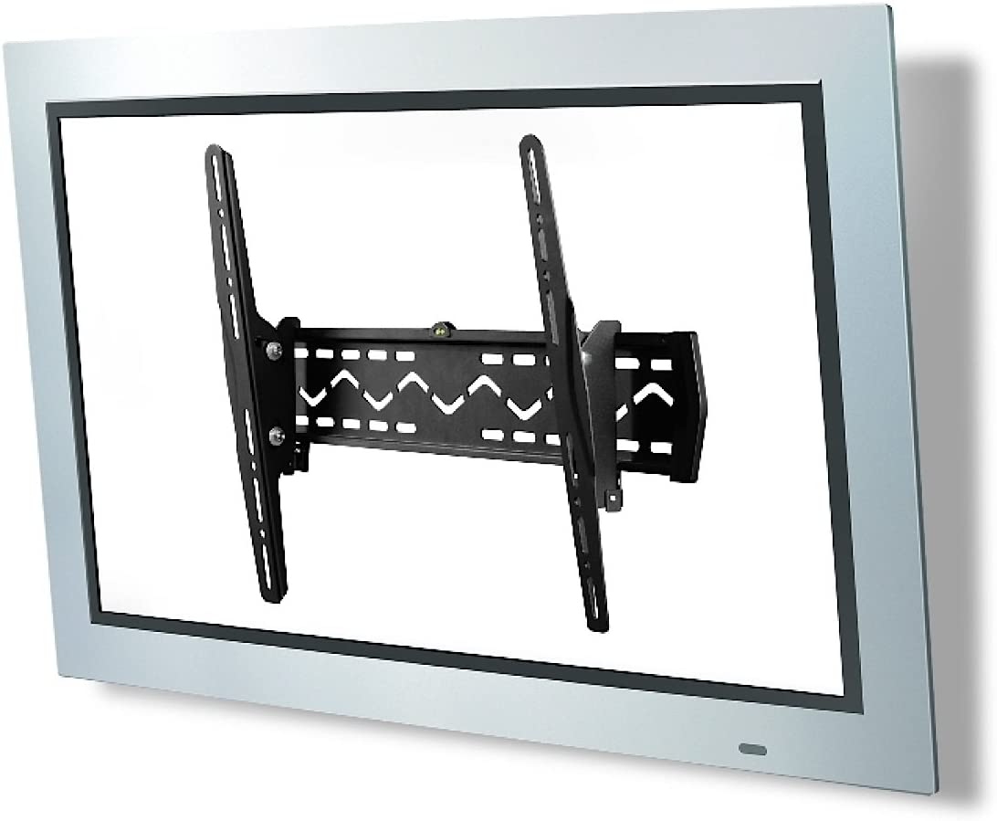Atdec TH-3060-UT Adjustable Tilt Wall Mount with Theft Resistant Design for Displays up to 110-Pound, Black