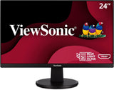 ViewSonic VA2447-MH 24 Inch Full HD 1080p Monitor with Ultra-Thin Bezel, Adaptive Sync, 75Hz, Eye Care, HDMI, VGA Inputs for Home and Office 24-Inch