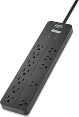 APC PH12 12-Outlet Surge Protector Power Strip 2160 Joules, Surge Arrest Home/Office, Black, 12 Outlet 12 Outlet Outlets Only Power Strip