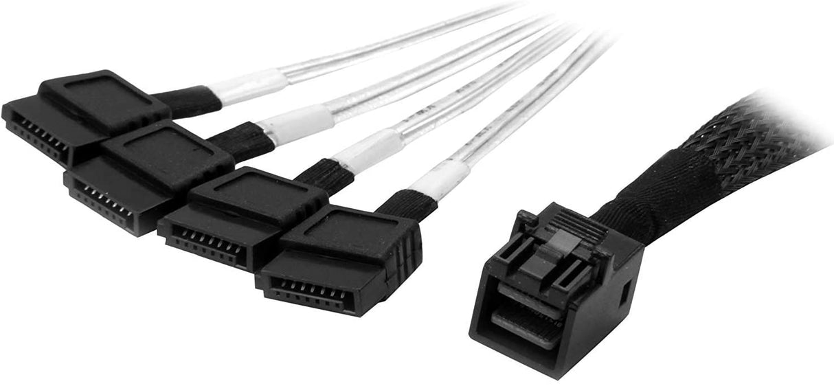 StarTech.com 1m Internal Mini SAS to SATA Cable - SFF-8643 to 4X SATA (SAS43SAT1M) SFF-8643 to 4x SATA 3 ft / 1m