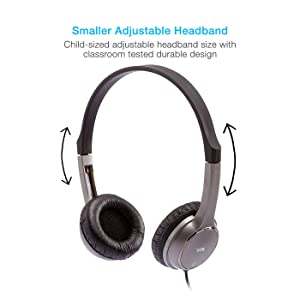 Cyberacoustics Cyber Acoustics Lightweight 3.5mm Stereo Headphones for Kids (ACM-7000) - Great for use with Tablets, Chromebooks, Laptops, PCs, &amp; Macs 1 Unit