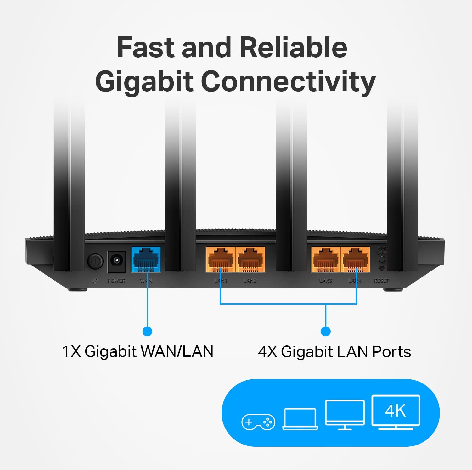 TP-Link AC1200 Gigabit WiFi Router (Archer A6 V3) - Dual Band MU