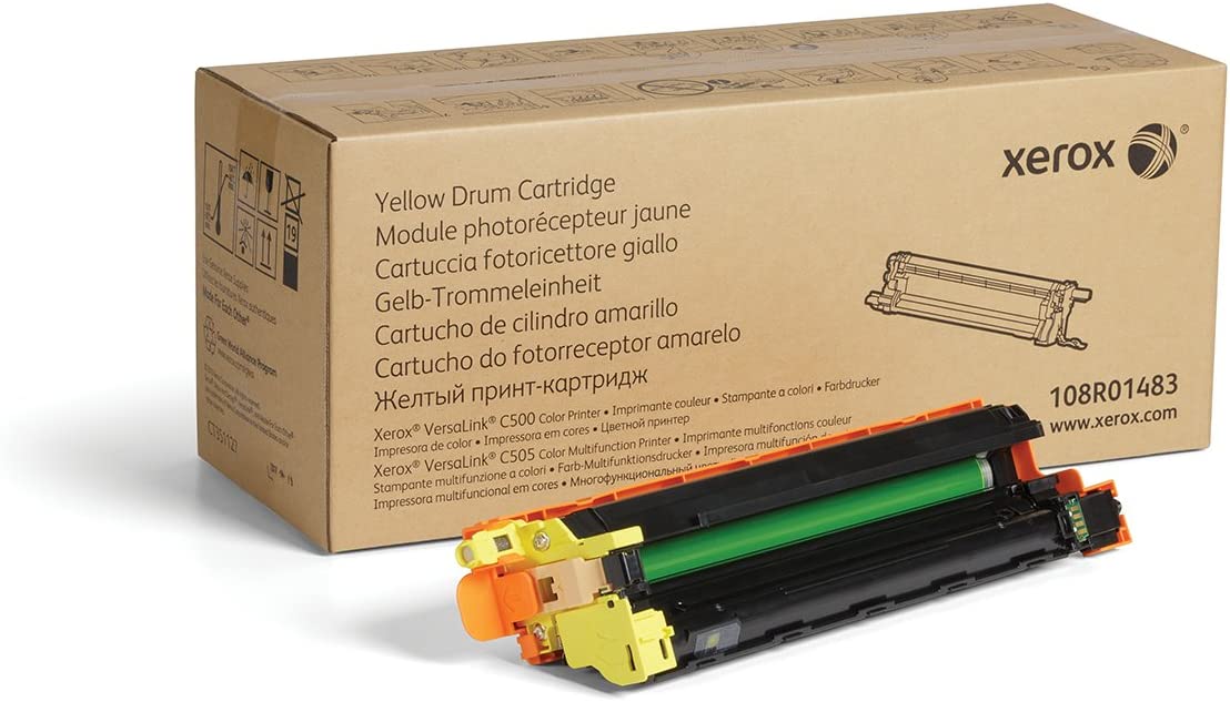 Xerox Genuine Yellow Drum Cartridge 108R01483-40 000 Pages for Use in Versalink C500/C505 Toner, 1 Size