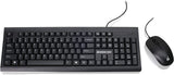IOGEAR 104-Key Spill-Resistant Keyboard and Mouse Combo - Optical Mouse w/ 1000 DPI - Number Lock, Caps Lock, Scroll Lock LED Indicators - GKM513B Wired Keyboard/Mouse Combo