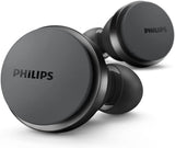 Audio Philips T8506 True Wireless Headphones with Noise Canceling Pro (ANC), Wind Noise Reduction &amp; Bluetooth Multipoint Connectivity, Black