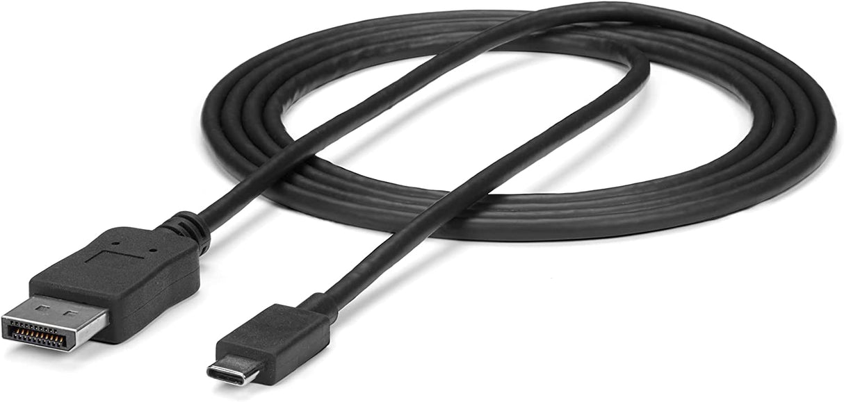 6ft (2m) USB C to DisplayPort 1.2 Cable 4K 60Hz - Bidirectional DP to USB-C  or USB-C to DP Reversible Video Adapter Cable - HBR2/HDR - USB Type C/TB3