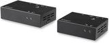 StarTech.com HDMI Over CAT6 Extender - Power Over Cable - 4K 60Hz Up to 30m / 115 ft - 1080p 60Hz up to 70m / 230 ft (ST121HDBT20S), Black