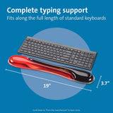 Kensington Duo Gel Keyboard Wrist Rest - Red (K62398AM) Red Red KB Wrist Rest