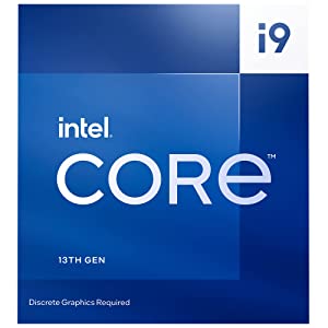 Intel Core i9-13900F Desktop Processor 24 cores (8 P-cores + 16 E-cores) 36MB Cache, up to 5.6 GHz