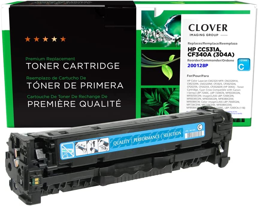 Clover imaging group Clover Remanufactured Toner Cartridge Replacement for HP CC531A (HP 304A) | Cyan Cyan 2,800