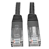 TRIPP LITE N200-001-BKTripp Lite Cat6 Cat5e Gigabit Molded Patch Cable RJ45 M/M 550MHz 1 ft. Black