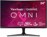 ViewSonic Omni VX2418C 24 Inch 1080p 1ms 165Hz Curved Gaming Monitor with AMD FreeSync Premium, Eye Care, HDMI and DisplayPort 24-Inch