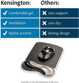 Kensington Duo Gel Mouse Pad with Wrist Rest - Gray (K62399US), Grey Grey Mouse Pad