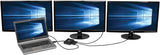 Tripp Lite 3-Port DisplayPort Multi-Stream Transport (MST) Hub, DP 1.2, 4K x 2K UHD (B156-003-V2), Black
