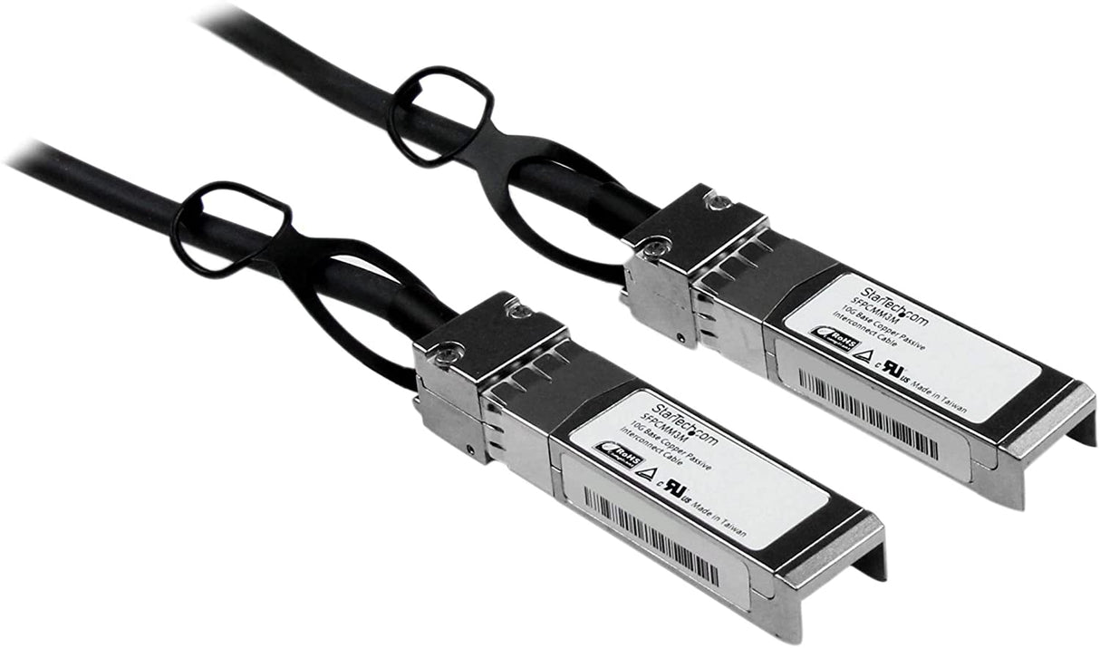 StarTech.com Cisco SFP-H10GB-CU3M Compatible 3m 10G SFP+ to SFP+ Direct Attach Cable Twinax - 10GbE SFP+ Copper DAC 10 Gbps Low Power Passive Transceiver Module DAC Firepower ASR920 (SFPCMM3M) 10 ft / 3m