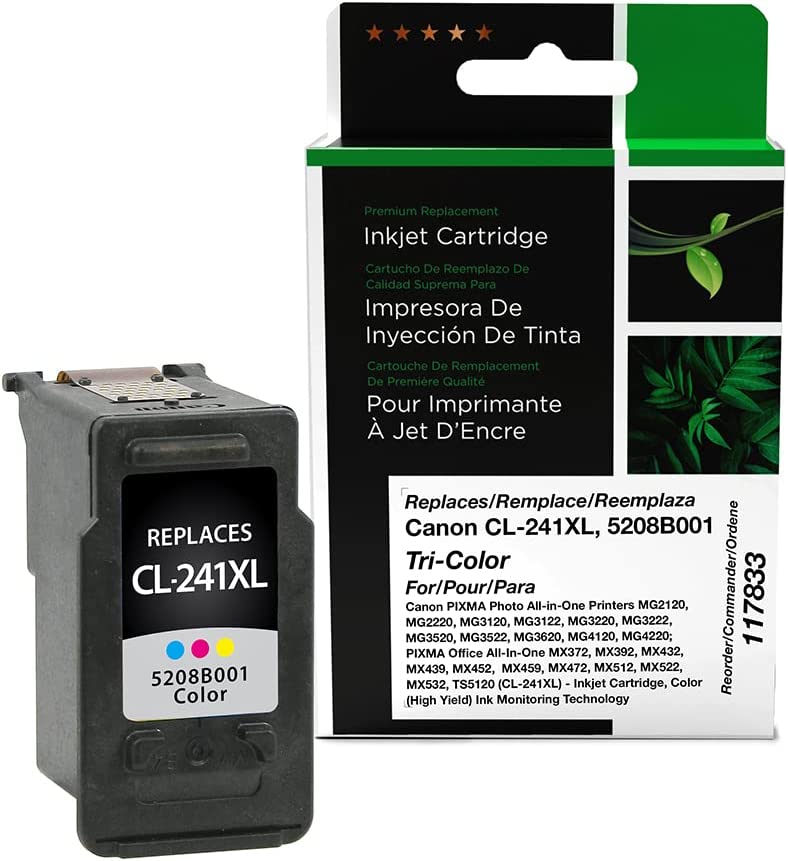 Clover imaging group Clover Imaging Remanufactured High Yield Color Ink Cartridge Replacement for Canon CL-241XL | Tri-Color