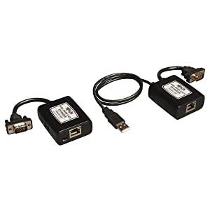 Tripp Lite VGA over Cat5 / Cat6 Extender, Transmitter and Receiver, USB Powered, 1920x1440 at 60Hz (B130-101-U) Black