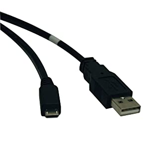 Tripp Lite USB 2.0 Hi-Speed A to Micro-B Cable (M/M) 3-ft. (U050-003),Black 3 ft.