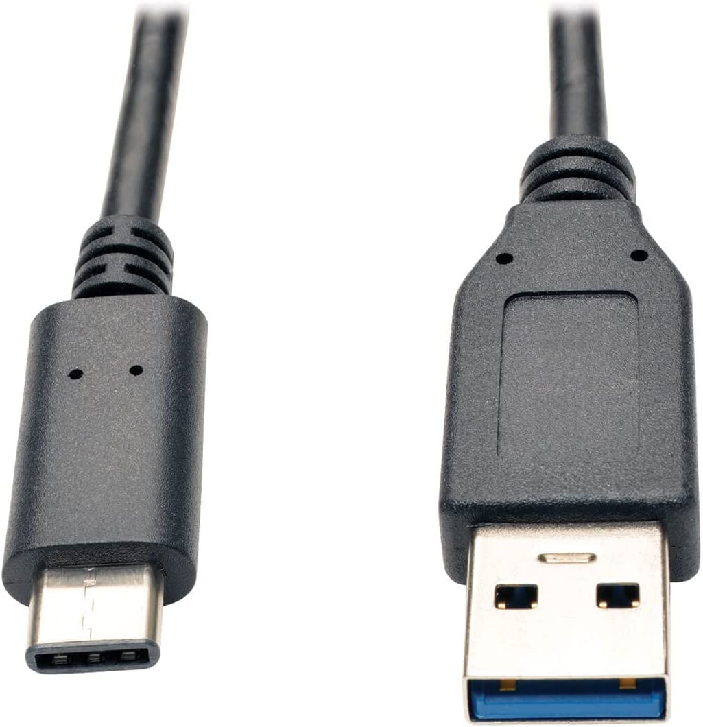 Tripp Lite 3ft USB 3.1 Gen 2 USB-C to USB-A Cable 10 Gbps USB Type-C M/M 3', Black (U428-003-G2) 3 ft. USB 3.1 Gen 2 Cable (M/M)