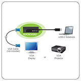 IOGEAR ViewPro-C USB-C to VGA Adapter, GUC3CVGA2 VGA/Built-in Billboard