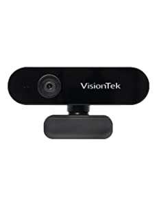 VisionTek VTWC30 Premium Full HD (1080P 30FPS) Webcam, for Windows, Mac, Linux, &amp; Chromebook, Computer Video Camera, Digital Dual Microphones, Manual Focus Lens, Privacy Cover, 83-Degree Viewing Angle
