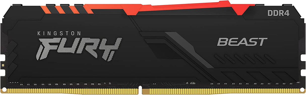 Kingston Fury Beast RGB 8GB 3200MHz DDR4 CL16 Desktop Memory Single Stick KF432C16BBA/8 8gb Single Module 3200MHz