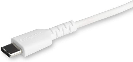 StarTech.com 6 Foot (2m) Durable White USB-C to Lightning Cable - Heavy Duty Rugged Aramid Fiber USB Type A to Lightning Charger/Sync Power Cord - Apple MFi Certified iPad/iPhone 12 (RUSBCLTMM2MW) White 2m